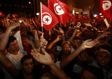 مظاهرة أمام البرلمان التونسي